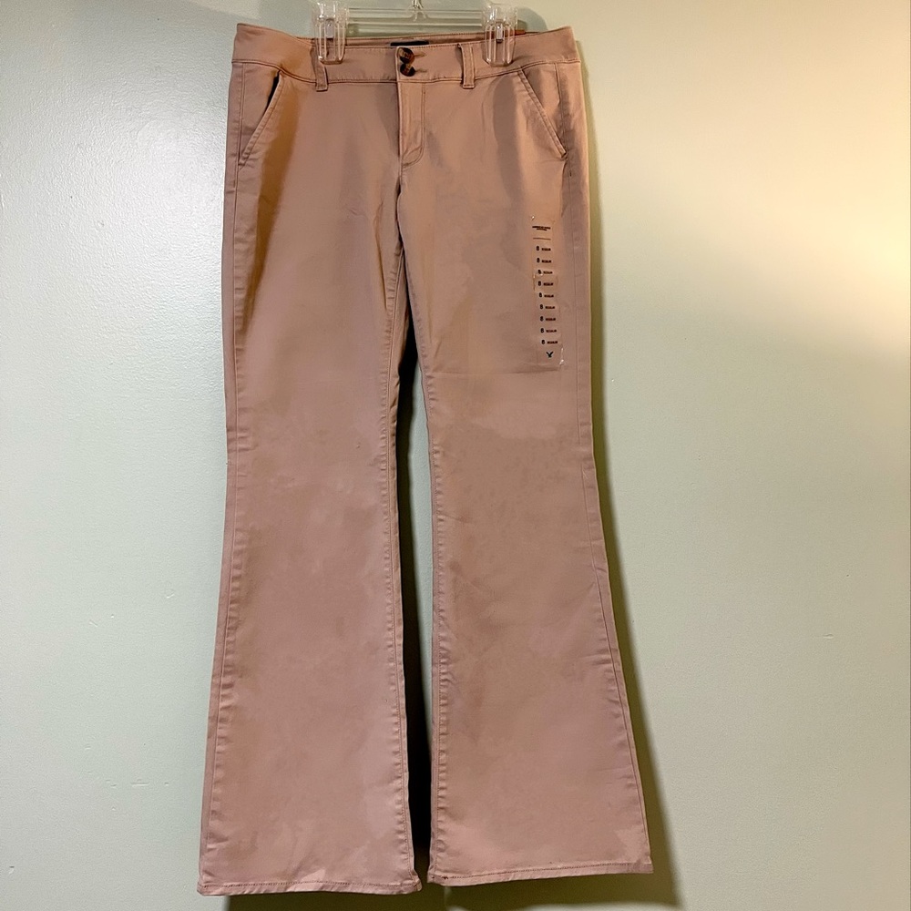 NWT American Eagle Tan Low Rise Artist Pants, Size Women’s 8